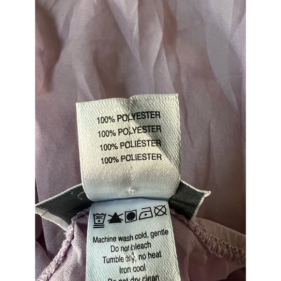 La Senza Lingerie Lilac Purple Semi Sheer Open Front Babydoll With Lace Ruffles - Picture 4 of 5